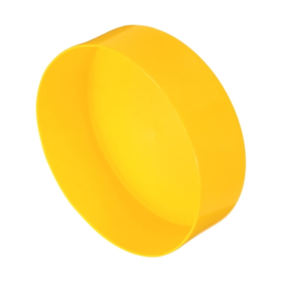 Uxcell 180mm(7 1/16") Rubber End Caps, Round Vinyl Plug Insert Plastic End Caps for Tubing, Fence, Pipe Post, Furniture, Railing, Yellow