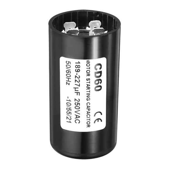 Uxcell 189-227uF/Mfd 250VAC 50/60Hz Motor Start Capacitor CD60 Run Capacitor