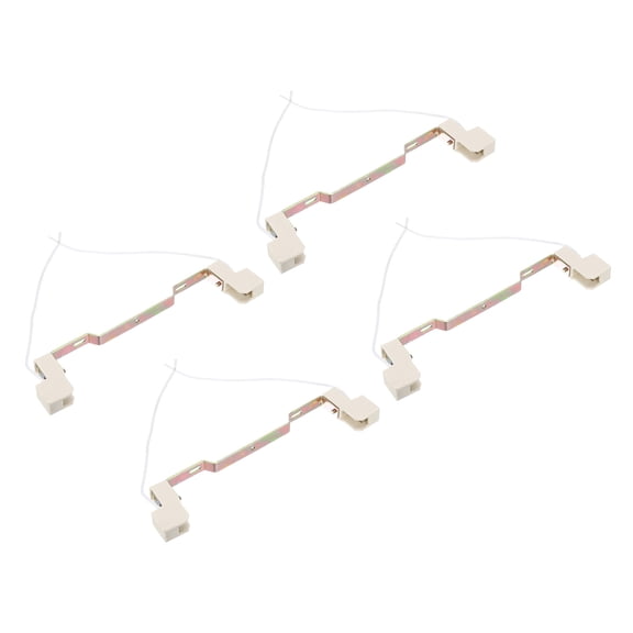 Uxcell 189mm R7S Socket, 4 Pack Ceramic Lamp Holder Halogen Socket Bulb Base Converter Connector