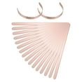 thumbnail image 1 of Uxcell 18Pack Bracelet Blanks, 3/8 x 6" Copper Cuff Bangle Blanks (Rose Gold, 1mm T), 1 of 6