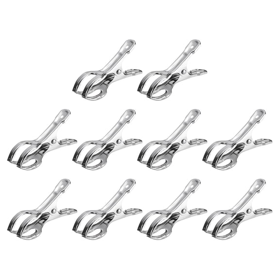 Uxcell 18Pack Stainless Steel Clothespins Beach Towel Clips Windproof Laundry Pegs 85mm