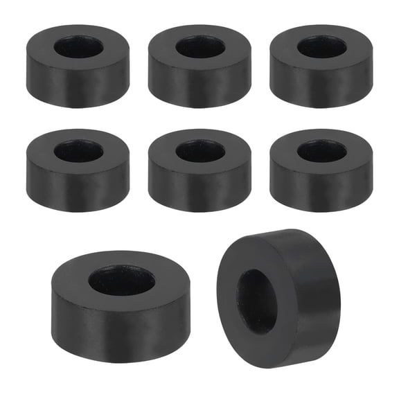 Uxcell 18Pack Thick Rubber Spacer, 1 Inch OD x 15/32 Inch ID x 3/8 Inch Thickness