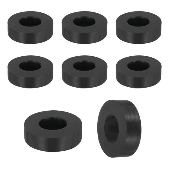 Uxcell 18Pack Thick Rubber Spacer, 2 Inch OD x 1 Inch ID x 19/32 Inch Thickness