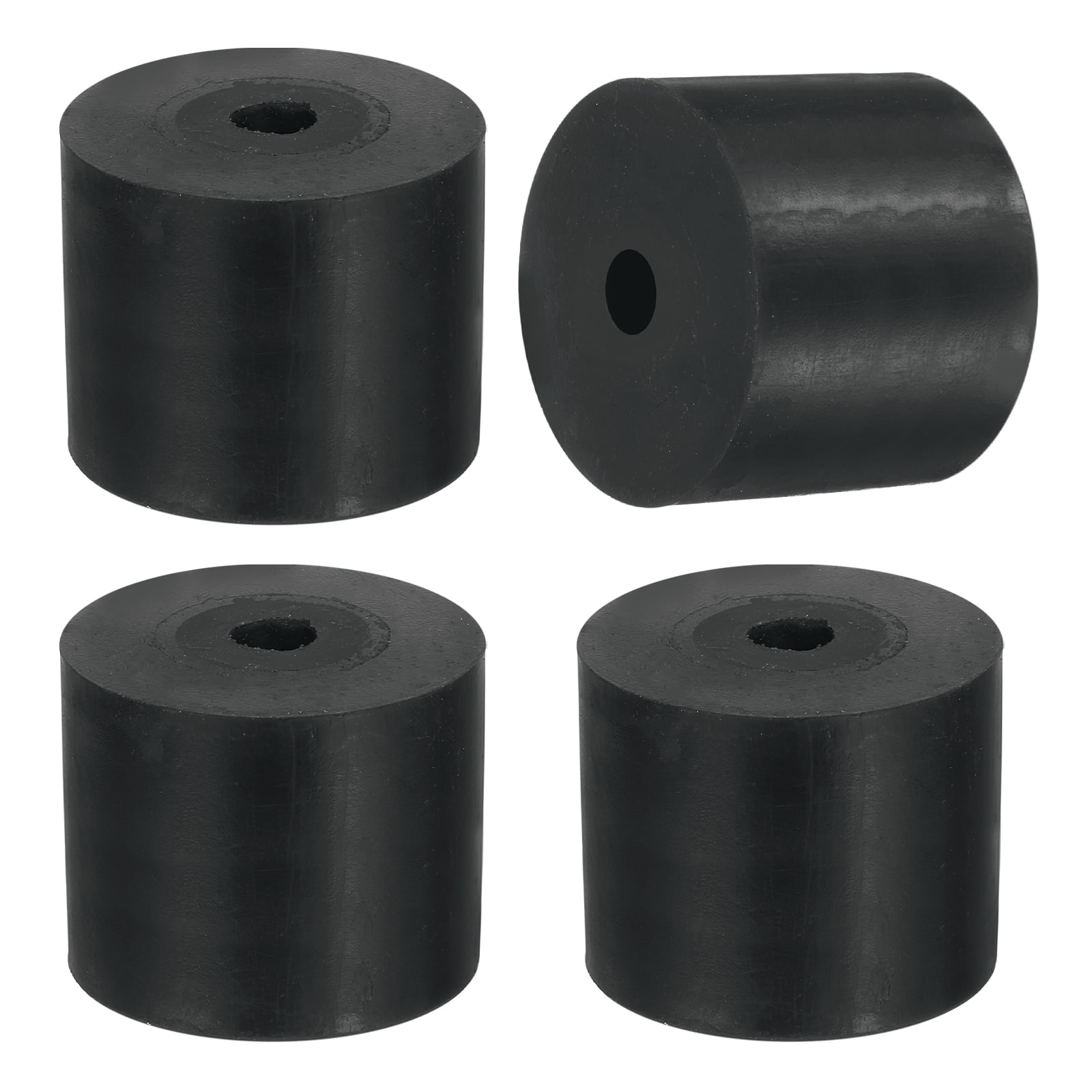 4 Pcs Multi Purpose Rubber Spacer, 12mm ODx60mm IDx50 mm Thickness Anti-Vibration Isolation for Home Cars(Black)