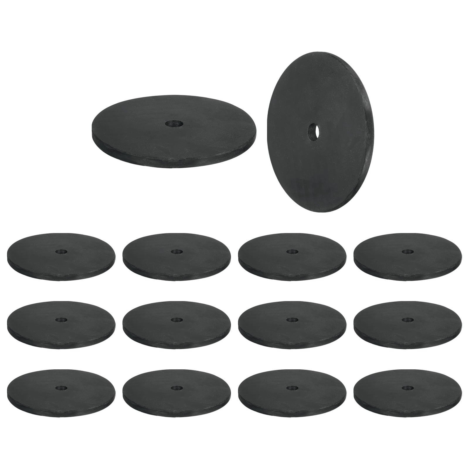 14 Pcs Multi Purpose Rubber Spacer, 10mm ODx90mm IDx5 mm Thickness Anti-Vibration Isolation for Home Cars(Black)