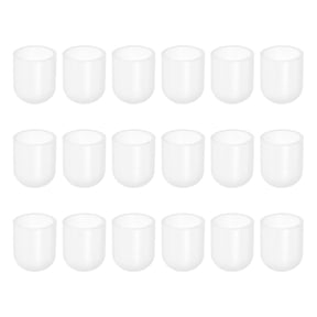 Uxcell 18Pcs Silicone End Caps, 18mm(23/32") ID 16mm(5/8") Height Round Rubber Elastic Screw Thread Protectors Flexible Screw Bolt Covers Caps for Metal Tube Rod Bolt, Clear