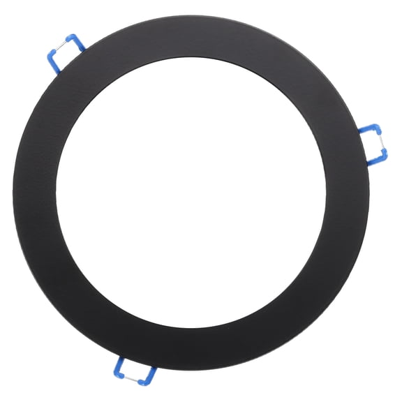 Uxcell 18W 6.2" OD 4.6" ID Light Trim Ring, Downlight Mounting Bracket for Ceiling Wall Recessed Can Downlights, Black