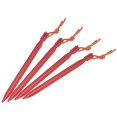 thumbnail image 1 of Uxcell 18cm/7.1 Inch Y-Beam Aluminum Tent Stakes Ground Pegs with Pull Rope Red 10 Pack, 1 of 4