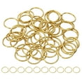 thumbnail image 1 of Uxcell 18mm Open Jump Rings, 50Pcs Solid Copper Round Ring Charm Loops Connectors, Copper, 1 of 5