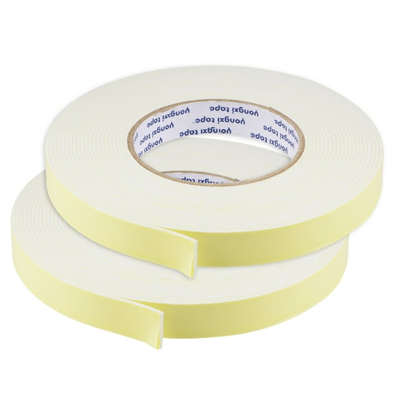 Uxcell 18mm Wide 1.5mm Thick 8m Long Self Adhesive EVA Sealing Foam Tape 2 Count