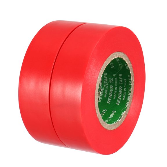 Uxcell 18mm Width 20M Long 0.1mm Thick Insulating Tape Red 2 Count