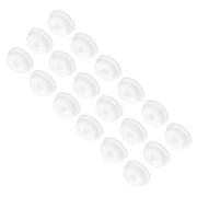 Uxcell 18Pcs T-Shaped Silicone Plugs 31.3mm 1 1/4" Dia Snap in Plug Seal Round White