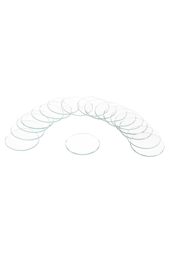 18pcs Watch Crystal Glass Lens, 30.5mm Flat Round Glasses Replacement Parts for Watchmaker Repair, Clear