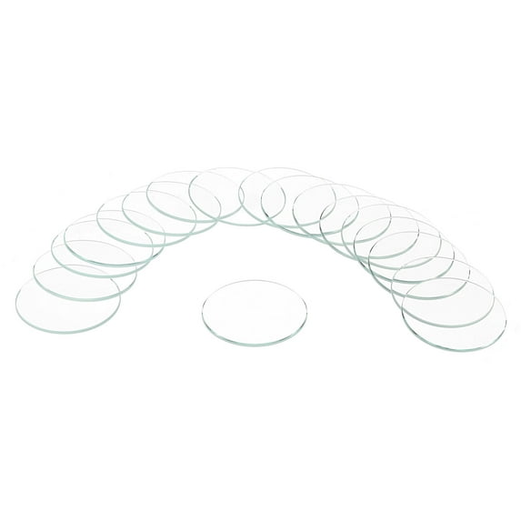 Uxcell 18pcs Watch Crystal Glass Lens, 31mm Flat Round Glasses Replacement Parts for Watchmaker Repair, Clear