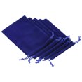 thumbnail image 1 of Uxcell 18x12cm Microfiber Pouch, 10Pcs Soft Storage Drawstring Gift Bag, Dark Blue, 1 of 5