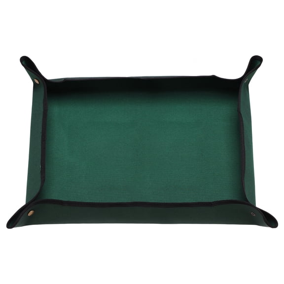 Uxcell 19.7" x 29.5" Oxford Cloth Plant Repotting Mat w Metal Buckle, Dark Green