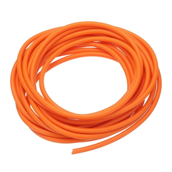 Uxcell 19 Ft(6M) Rubber Tubing, 1/16"(1.8mm) ID 3/16"(4.5mm) OD Sling Shot Natural Latex Rubber Tubing for Exercise Stretching Laboratory Home Hose, Orange