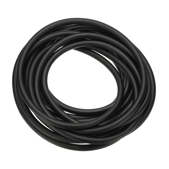 Uxcell 19 Ft(6M) Rubber Tubing, 3/16"(5mm) ID 5/16"(8mm) OD Sling Shot Natural Latex Rubber Tubing for Exercise Stretching Laboratory Home Hose, Black