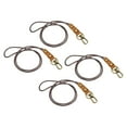 thumbnail image 1 of Uxcell 19 Inch Leather Lanyard Leather Rope Wristlet Bracelet Keychain Wrist Strap Brown 4 Pack, 1 of 5