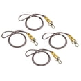 thumbnail image 1 of Uxcell 19 Inch Leather Lanyard Leather Rope Wristlet Bracelet Keychain Wrist Strap Yellow 4 Pack, 1 of 5