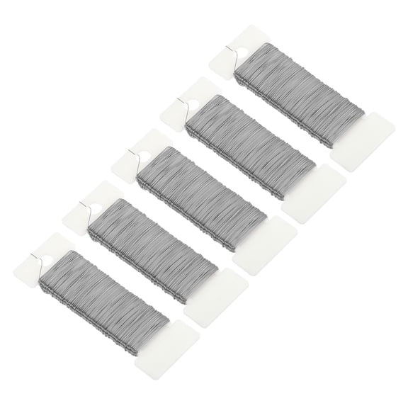 Uxcell 190 Yards/575 Feet Metal Floral Wire Silver Tone Flexible Paddle Thin Floral Wires for Craft