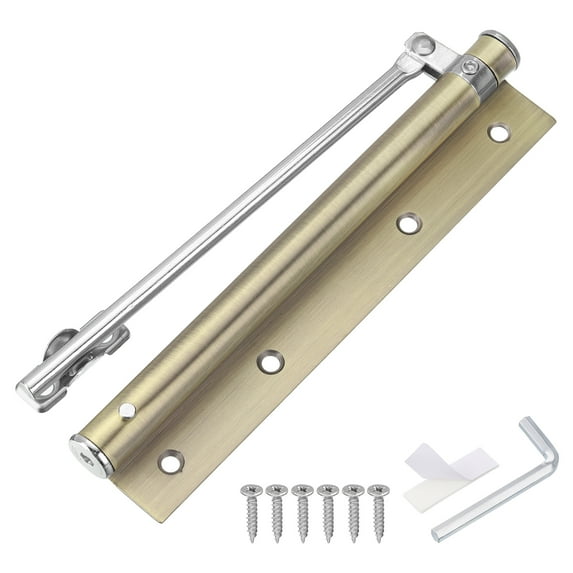 Uxcell 195mm Stainless Steel Automatic Safety Spring Door Closer, Bronze