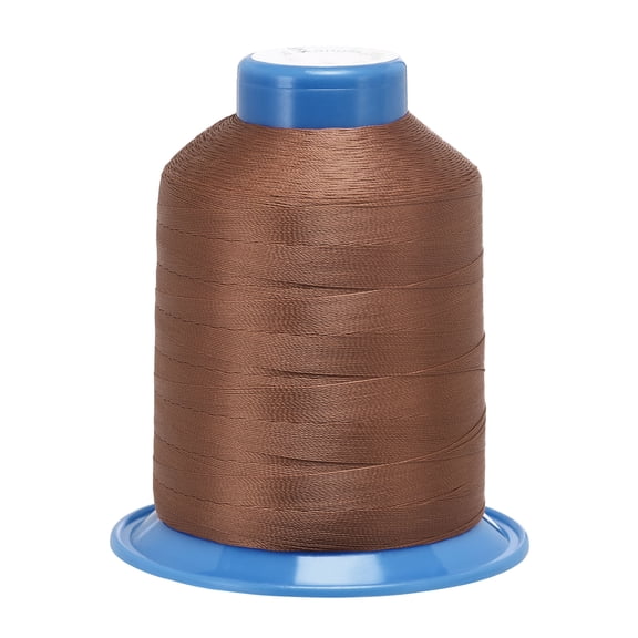 Uxcell 1968 Yards 150D/0.25mm Extra Strong Bonded Polyester Thread (Coffee)