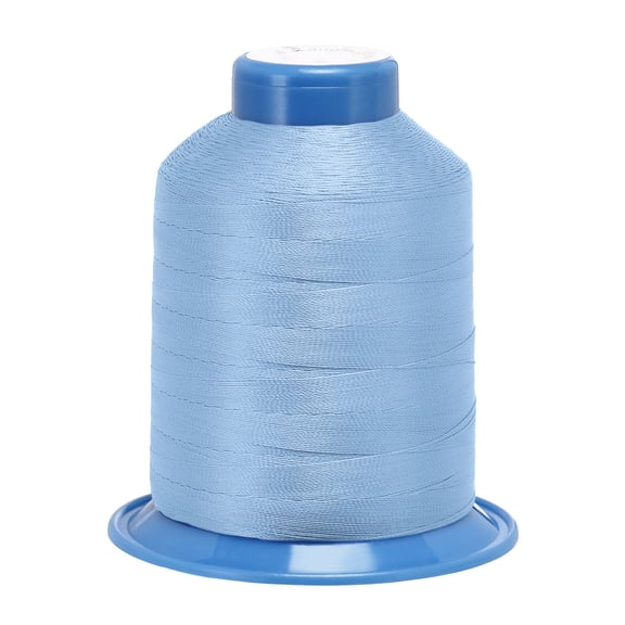 Uxcell 1968 Yards 150D/0.25mm Extra Strong Bonded Polyester Thread (Light Blue)