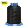 thumbnail image 1 of Uxcell 1968 Yards 150D/0.25mm Extra Strong Bonded Polyester Threads (Dark Black, 2 Pack), 1 of 7