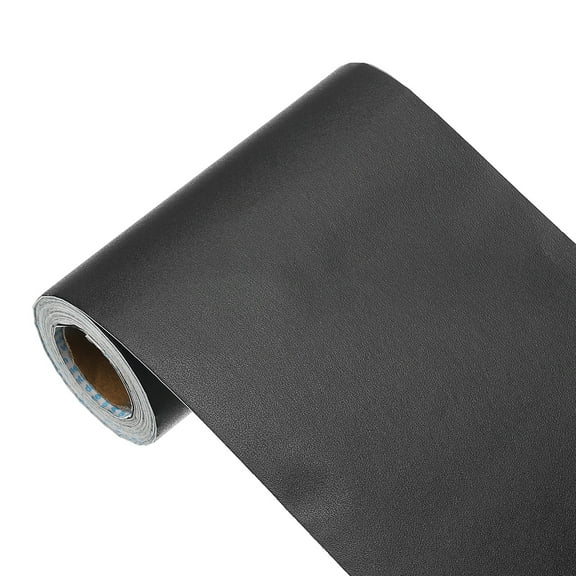 Uxcell 197"x3.9" Black Wallpaper, Peel and Stick Wallpaper, Black Contact Paper Solid Color Vinyl Self-Adhesive Wall Paper Decorative for Wall Covering