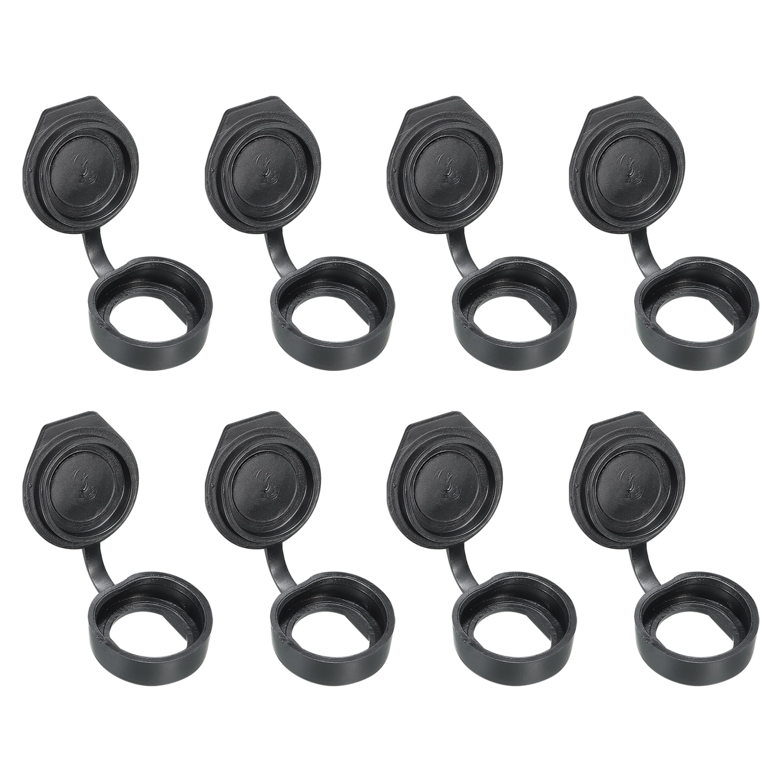 Uxcell 19mm Door Lock Dust Cover, 8 Pack Rubber Waterproof Keys Panel