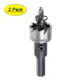 thumbnail image 1 of Uxcell 19mm HSS Hole Saw Drill Bit Opener Cutter for Stainless Steel Metal Wood 2 Pack, 1 of 5