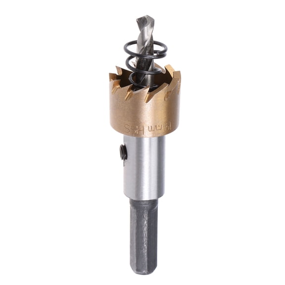 Uxcell 19mm HSS Hole Saw Drill Bit Titanium Plated for Stainless Steel Alloy Wood