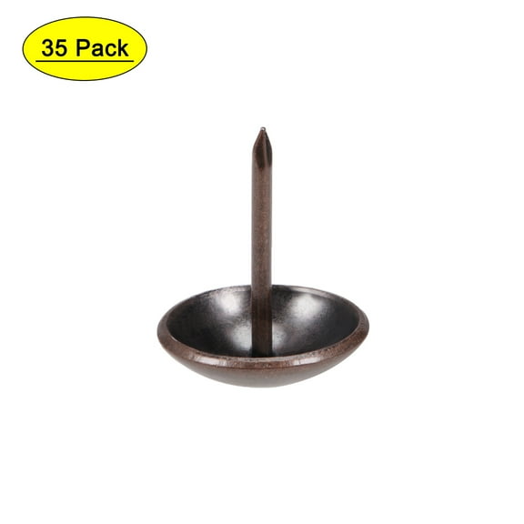 Uxcell 19mm Head Dia Copper Tone Upholstery Nails Tacks 35 Pack