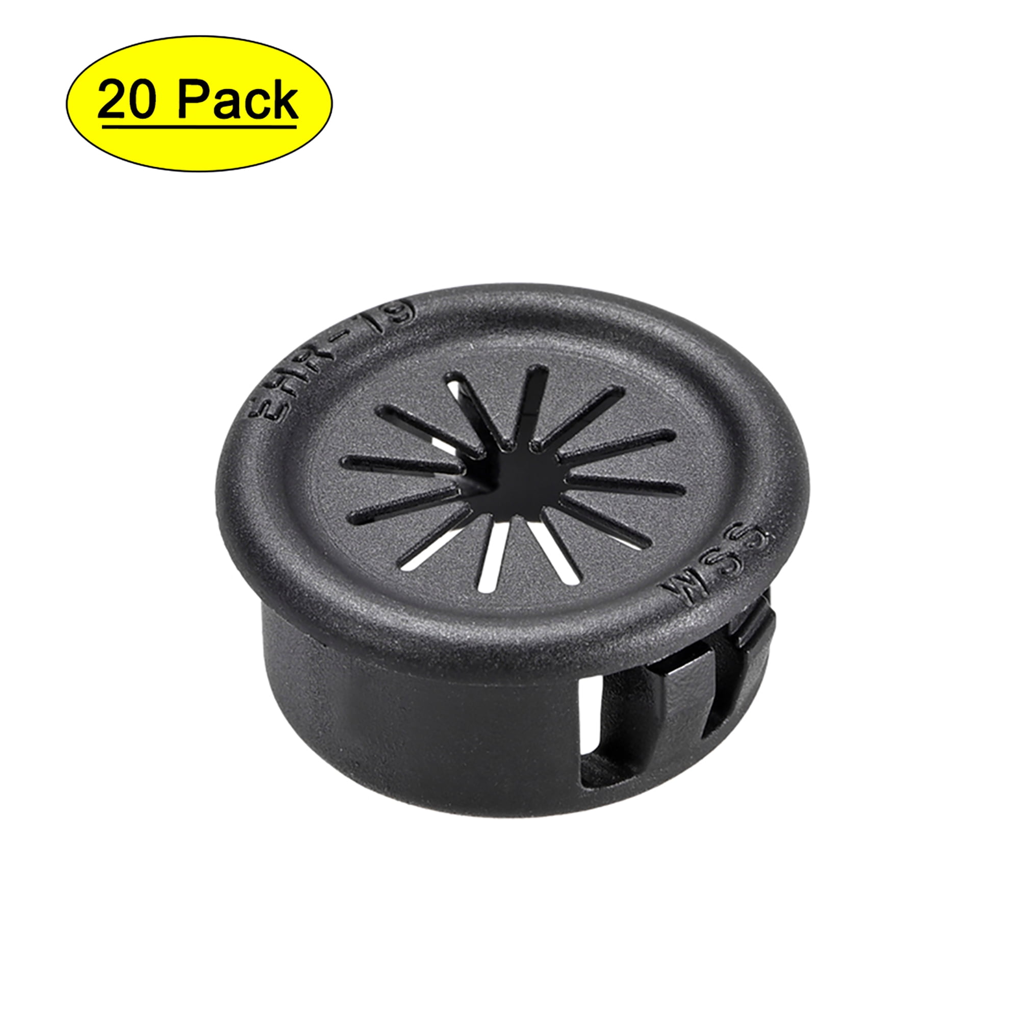 Fielect Kabelschlauch Snap Bushing Tülle - 19 Mm Durchmesser, Schwarz, PA66, Schutz Für Kabel & Leitungen