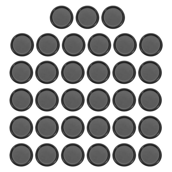 Uxcell 19mm Plastic Book Binding Discs Discbound Expansion Discs Round Binder Rings, Black 33 Pack