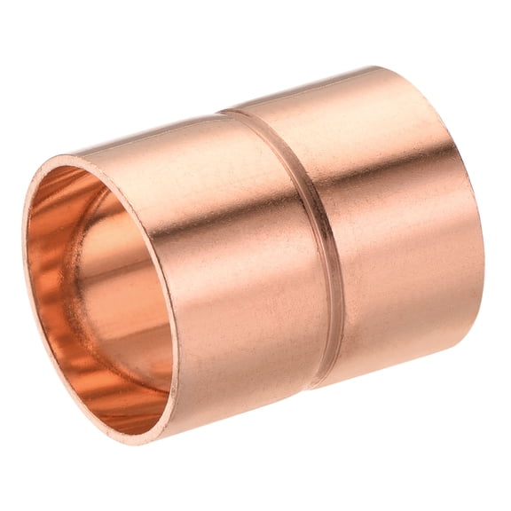 Uxcell 19mm Straight Copper Pipe Coupling Connecting Adapter Solder Connection for Plumbing