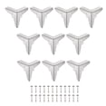 thumbnail image 1 of Uxcell 19x19x19mm Metal Box Corner Protectors Iron Silver Tone 20 Pack, 1 of 5