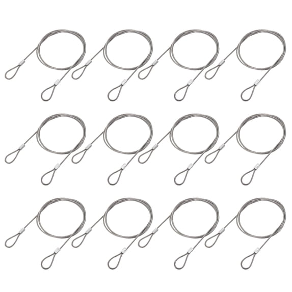Uxcell 1M Load 88 lbs Picture Hanging Wire Electroplating 12Pack