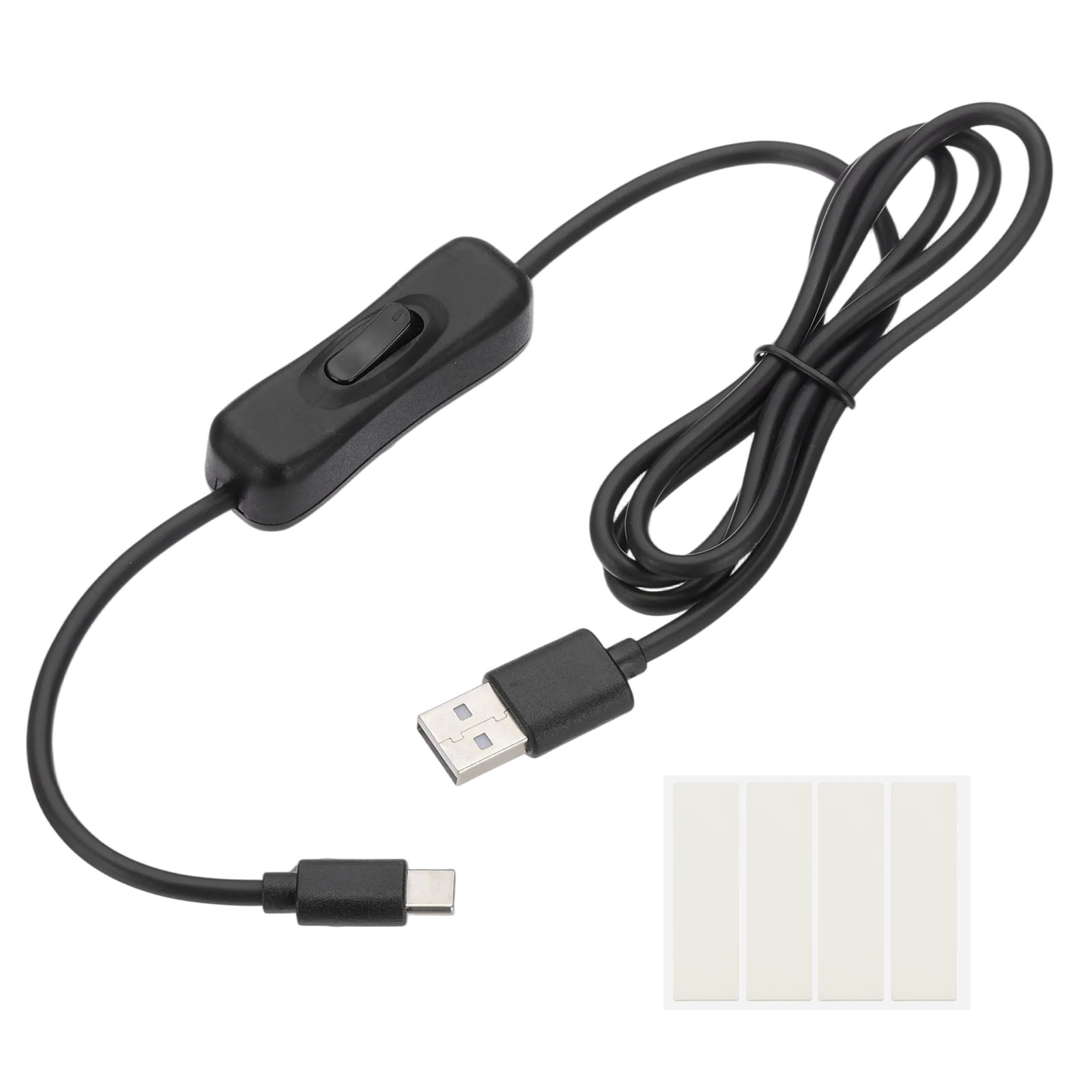 Uxcell 1M USB Cable with ON/Off Switch, USB Male to Type-C Male ...