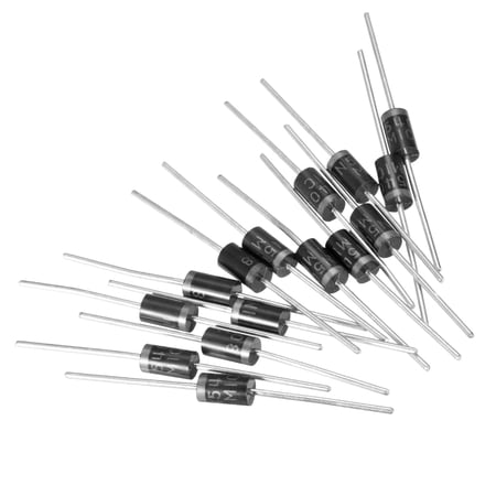 Uxcell 1N5408 Schottky Rectifier Diode 3A 1000V shaft Guard Diodes 15 Pack