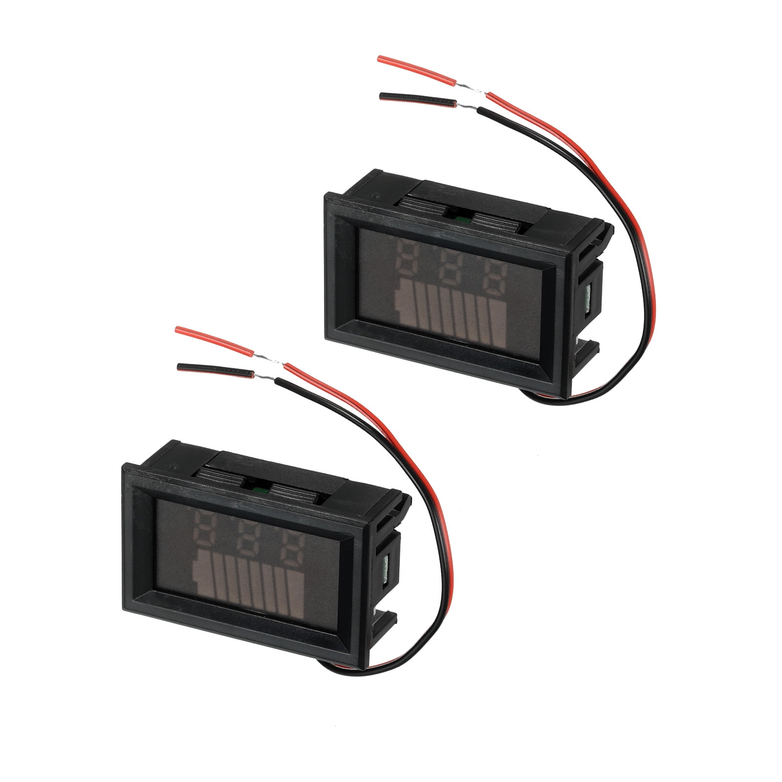 Uxcell 1PCS 72V Voltmeter Blue LED Digital Display Panel Voltage Meter ...