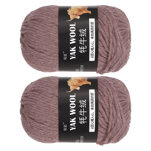 Uxcell 1PCS Crocheting Yarn,Dark Brown 3 Ply wool Yarn 100g Sport Weight Yarns Bulk Soft and Fluffy Yarns for Knitting DIY Crochet Handicraft Blankets Gift,110 Yards