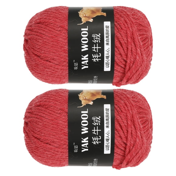 Uxcell 1PCS Crocheting Yarn,Light Yellow 3 Ply wool Yarn 100g Sport Weight Yarns Bulk Soft and Fluffy Yarns for Knitting DIY Crochet Handicraft Blankets Gift,110 Yards