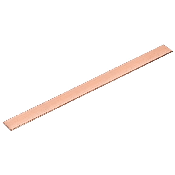 Uxcell 1Pack Copper Flat Bar, 1/8" Thickness x 1" Width x 12" Length Copper Bar Stock