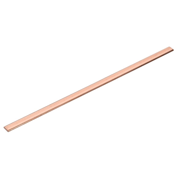 Uxcell 1Pack Copper Flat Bar, 1/8" Thickness x 3/8" Width x 10" Length Copper Bar Stock
