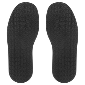 Uxcell 1Pair Shoe Bottom Full Sole Replacement 3.7mm Thickness Rubber Repair NonSlip for Flat Shoe, Black