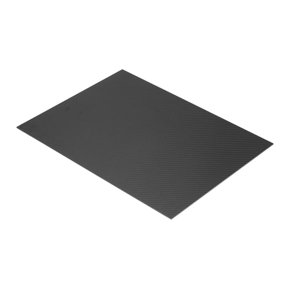 Uxcell 1Pc 3K Carbon Fiber Plate Panel Sheets, 400 x 300 x 2mm Carbon Fiber Board Plate Flexible for RC Aircraft Auto Parts