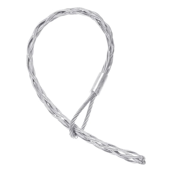 Uxcell 1Pc Cable Pulling Socks Grip Single Head Side Pull Wire Mesh Puller Socks Grip Galvanized Steel Wire Pulling Tools 13-18mm OD x 0.7m L