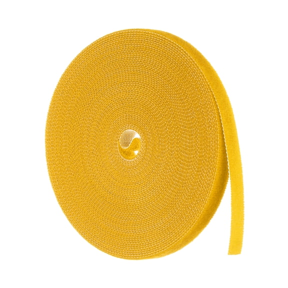 Uxcell 1Pc Garden Plant Tape Reusable Nylon Garden Plant Ties Yellow
